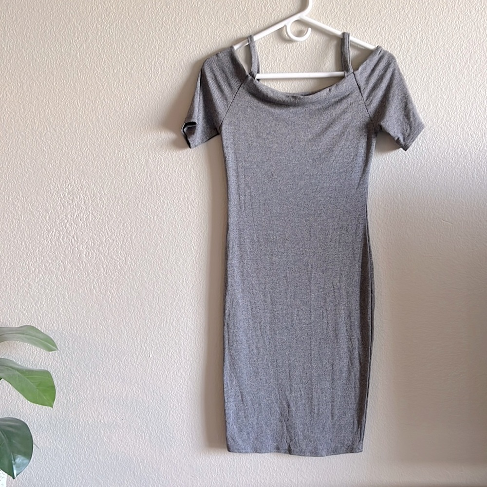 Grey, Black Bead dress